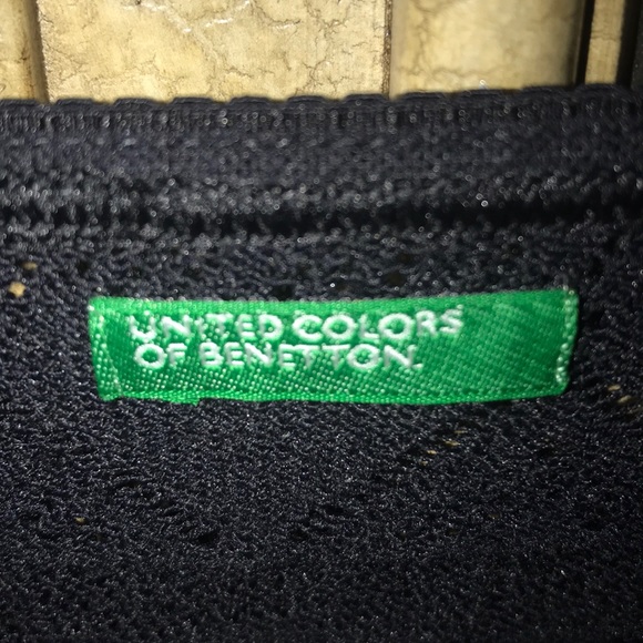 UNITED COLORS OF BENETTON BLACK CROCHETED SKIRT - Picture 7 of 10